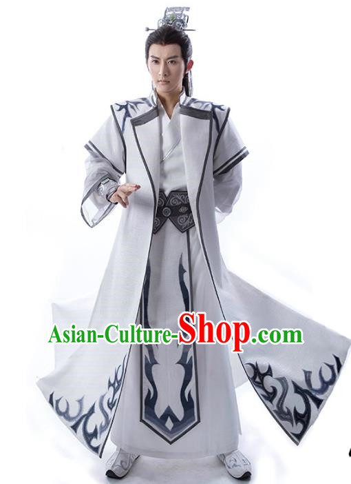 Traditional Chinese Ancient Swordsman Costume Tang Dynasty Prince Clothing for Men