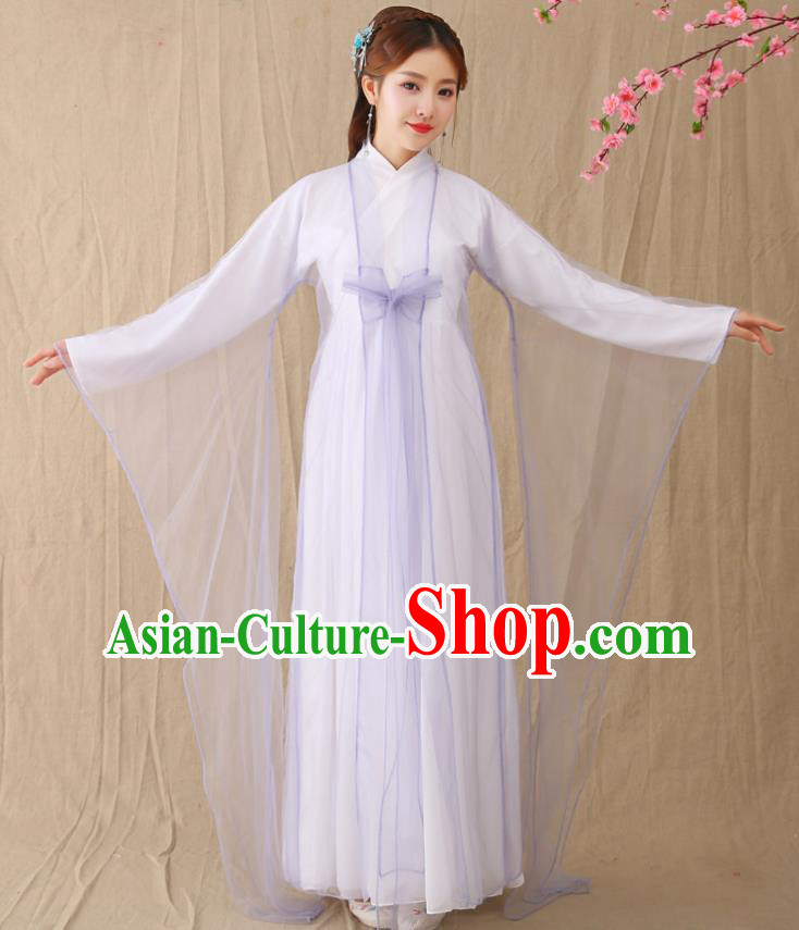 Traditional Chinese Han Dynasty Palace Princess Costume, China Ancient Fairy Hanfu Dress Clothing for Women