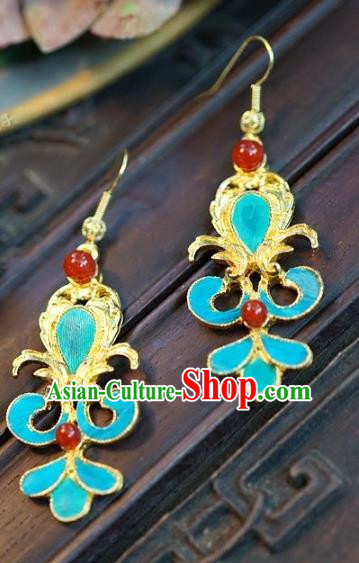 Asian Chinese Traditional Handmade Jewelry Accessories Bride Earrings for Women