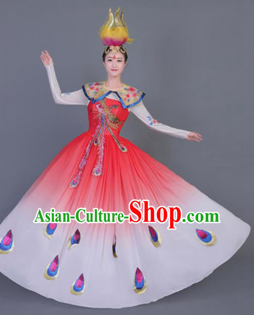 Professional Opening Dance Costume Stage Performance Classical Dance Chorus Dress for Women