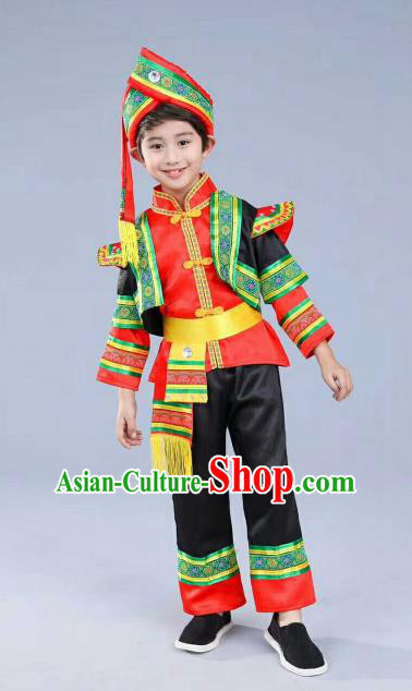 Chinese Traditional Miao Nationality Dance Costume Folk Dance Ethnic Clothing for Kids