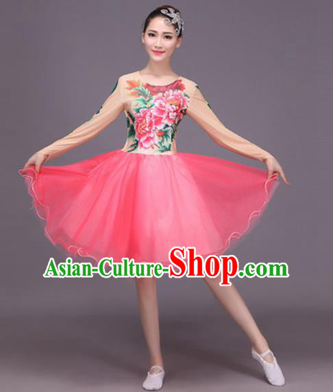 Chinese Classical Dance Costume Traditional Folk Dance Dress for Women