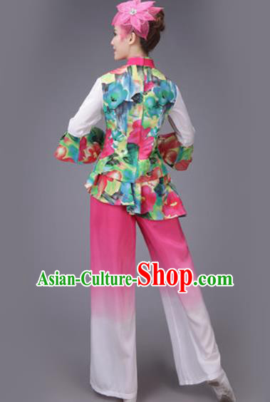 Traditional Chinese Fan Dance Folk Dance Costume Classical Yangko Dance Classical Dance Dress