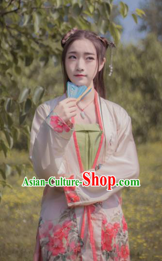 Chinese Ancient Palace Lady Hanfu Han Dynasty Imperial Concubine Queen Embroidered Historical Costumes
