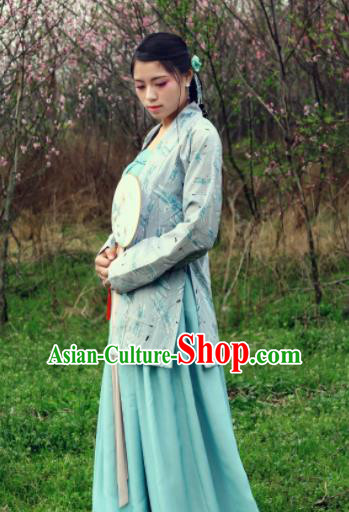 Chinese Ancient Palace Lady Hanfu Han Dynasty Imperial Concubine Queen Embroidered Historical Costumes