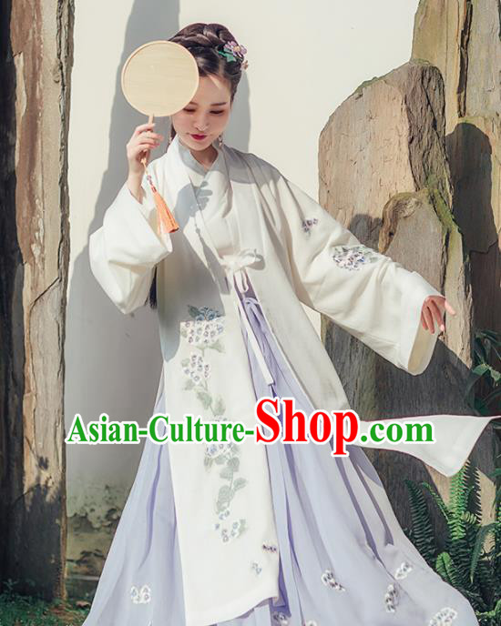 Chinese Ancient Palace Lady Hanfu Han Dynasty Imperial Concubine Queen Embroidered Historical Costumes