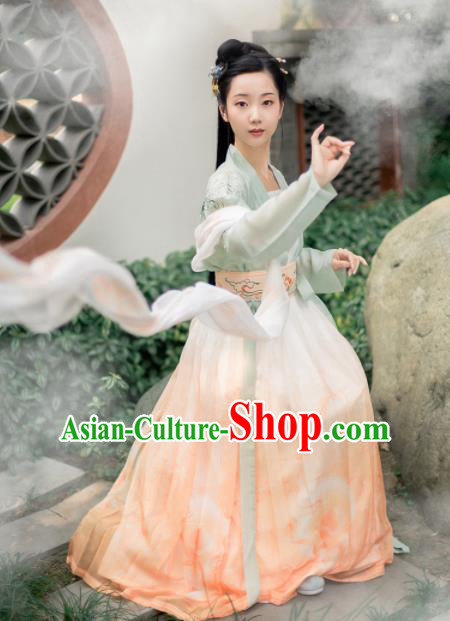 Chinese Ancient Palace Lady Hanfu Han Dynasty Imperial Concubine Queen Embroidered Historical Costumes
