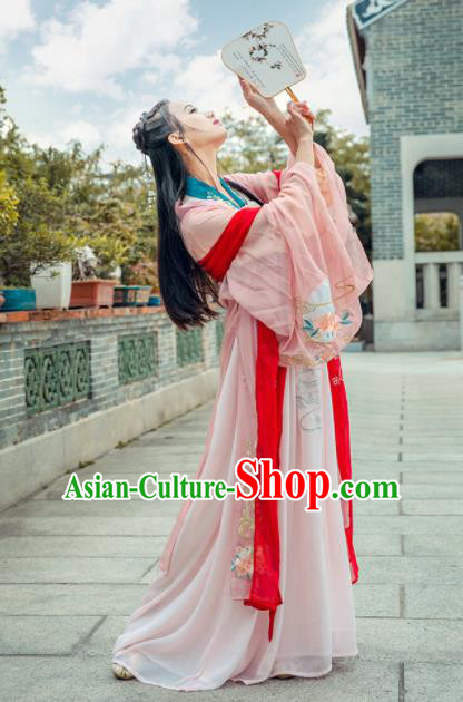 Chinese Ancient Palace Lady Hanfu Han Dynasty Imperial Concubine Queen Embroidered Historical Costumes