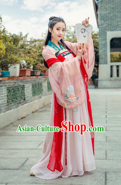 Chinese Ancient Palace Lady Hanfu Han Dynasty Imperial Concubine Queen Embroidered Historical Costumes