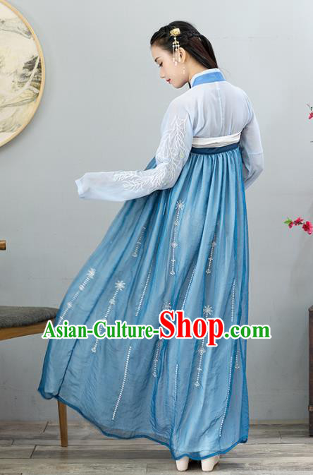 Chinese Ancient Palace Lady Hanfu Han Dynasty Imperial Concubine Queen Embroidered Historical Costumes