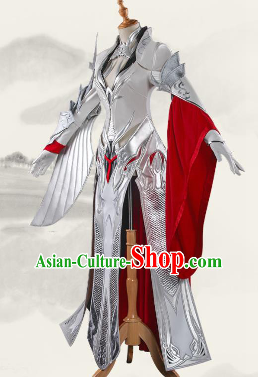 Ancient Chinese Cosplay Costume Chinese Shoes Traditional China Swordsman Clothing and Jewelry Accessories