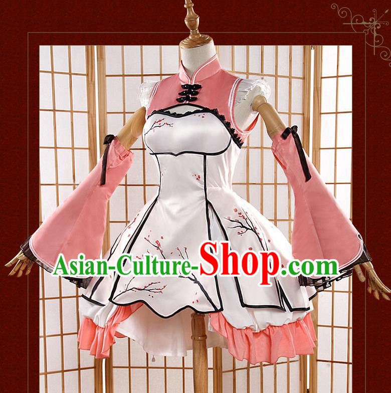 Chinese Traditional Cosplay Female Knight Costumes Ancient Swordswoman Qipao Dress for Women