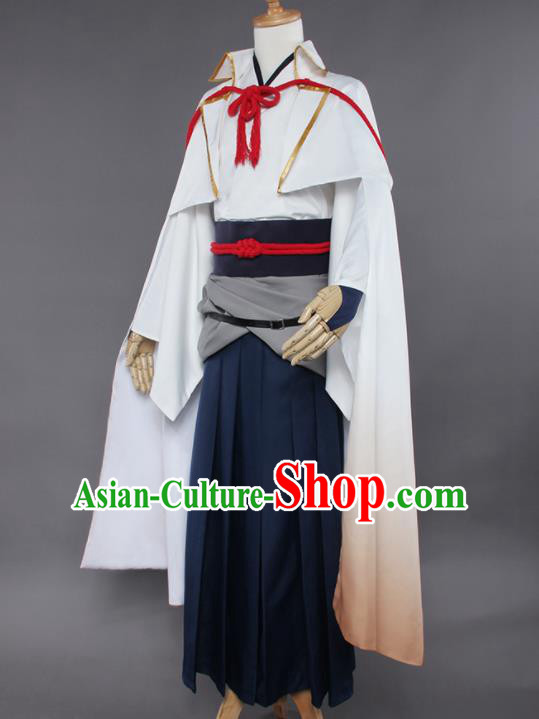 Ancient Chinese Cosplay Costume Chinese Shoes Traditional China Swordsman Clothing and Jewelry Accessories