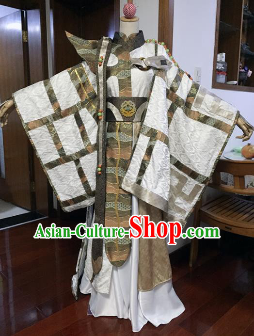 Ancient Chinese Cosplay Costume Chinese Shoes Traditional China Swordsman Clothing and Jewelry Accessories