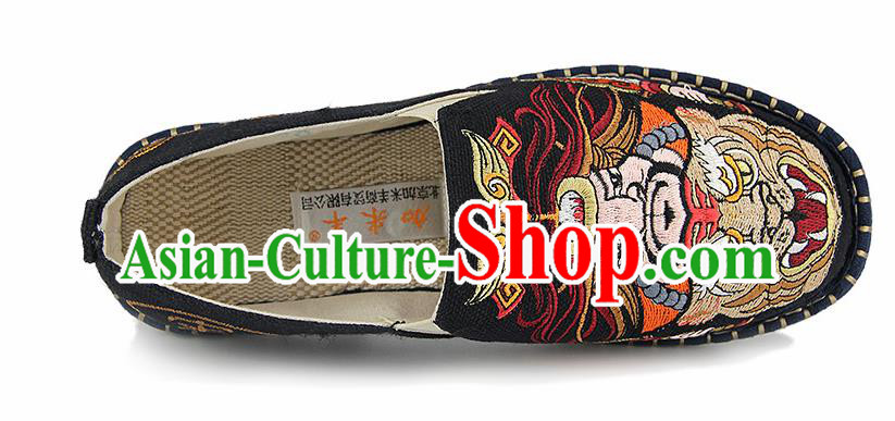 Chinese National Shoes Traditional Cloth Shoes Linen Shoes Embroidered Shoes