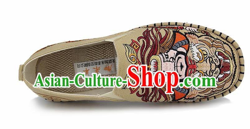 Chinese National Shoes Traditional Cloth Shoes Linen Shoes Embroidered Shoes