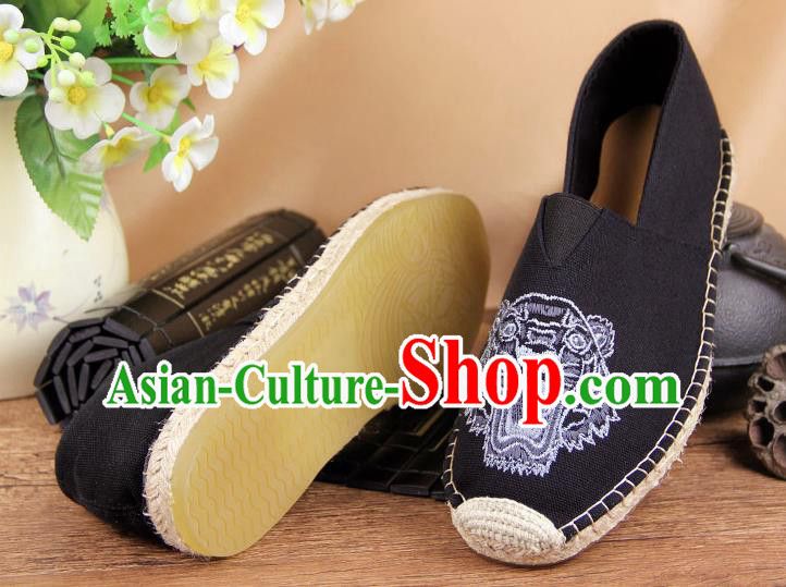 Chinese National Shoes Traditional Cloth Shoes Linen Shoes Embroidered Shoes