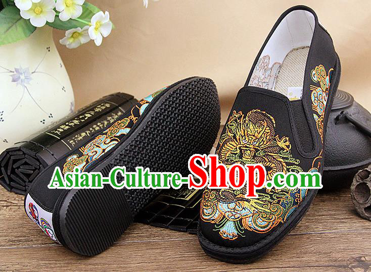 Chinese National Shoes Traditional Cloth Shoes Linen Shoes Embroidered Shoes