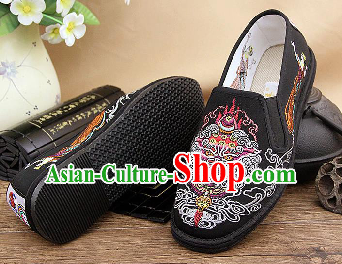 Chinese National Shoes Traditional Cloth Shoes Linen Shoes Embroidered Shoes