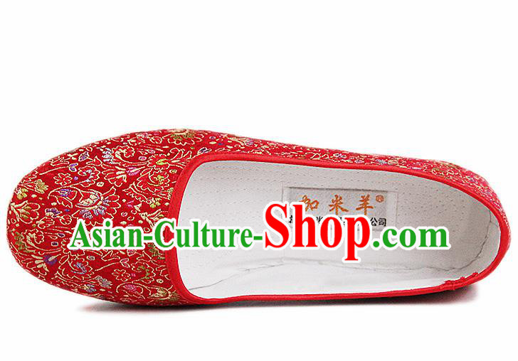 Chinese National Shoes Traditional Cloth Shoes Linen Shoes Embroidered Shoes