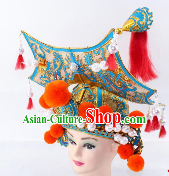 Traditional China Beijing Opera Costume and Hat Ancient Chinese Peking Opera Clothing Shoes