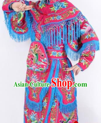 Traditional China Beijing Opera Costume and Hat Ancient Chinese Peking Opera Clothing Shoes