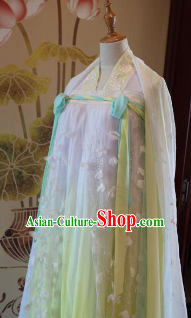 Chinese Ancient Palace Lady Hanfu Han Dynasty Imperial Concubine Queen Embroidered Historical Costumes