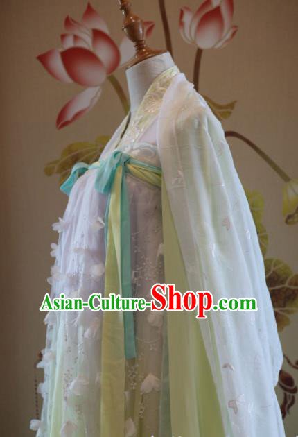 Chinese Ancient Palace Lady Hanfu Han Dynasty Imperial Concubine Queen Embroidered Historical Costumes
