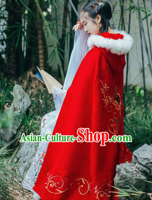 Chinese Ancient Palace Lady Hanfu Han Dynasty Imperial Concubine Queen Embroidered Historical Costumes