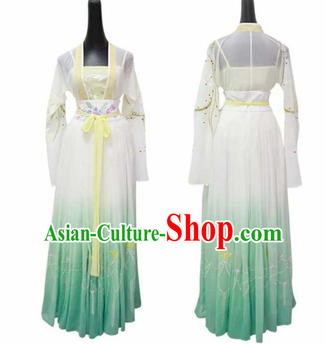 Chinese Ancient Palace Lady Hanfu Han Dynasty Imperial Concubine Queen Embroidered Historical Costumes