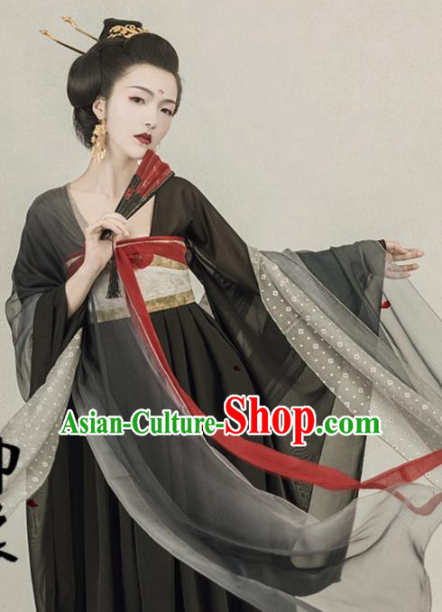 Chinese Ancient Palace Lady Hanfu Han Dynasty Imperial Concubine Queen Embroidered Historical Costumes