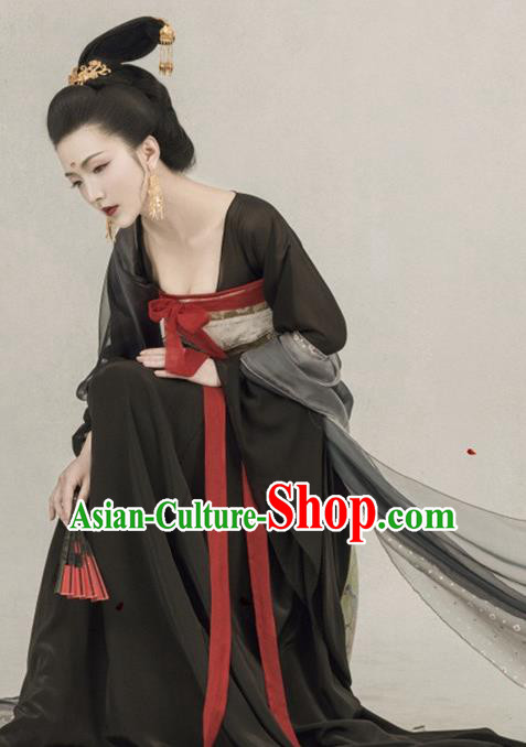 Chinese Ancient Palace Lady Hanfu Han Dynasty Imperial Concubine Queen Embroidered Historical Costumes