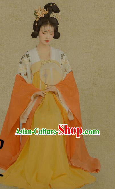 Chinese Ancient Palace Lady Hanfu Han Dynasty Imperial Concubine Queen Embroidered Historical Costumes