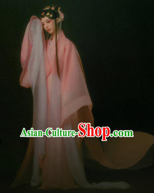 Chinese Ancient Palace Lady Hanfu Han Dynasty Imperial Concubine Queen Embroidered Historical Costumes
