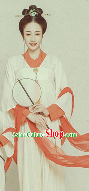 Traditional Chinese Tang Dynasty Costumes Ancient Palace Lady Hanfu Dress for Women
