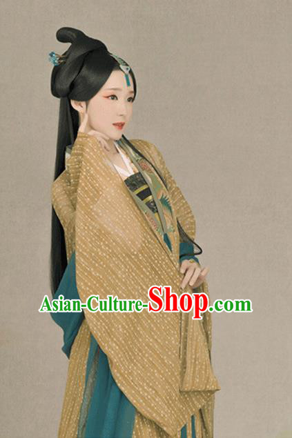 Chinese Ancient Palace Lady Hanfu Han Dynasty Imperial Concubine Queen Embroidered Historical Costumes