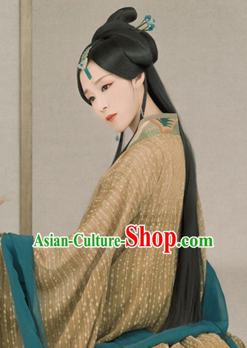 Chinese Ancient Palace Lady Hanfu Han Dynasty Imperial Concubine Queen Embroidered Historical Costumes