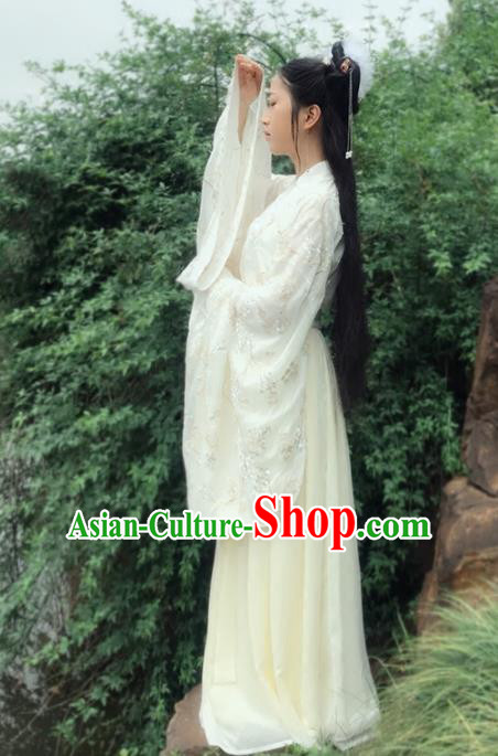 Chinese Ancient Palace Lady Hanfu Han Dynasty Imperial Concubine Queen Embroidered Historical Costumes