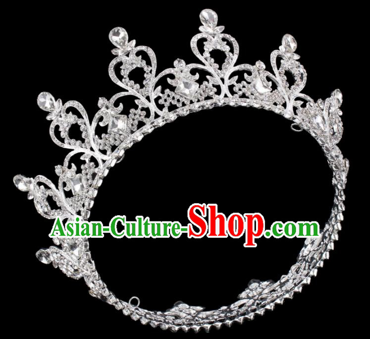 Top Grade Hair Jewelry Accessories Royal Crown Headwear Headdress for Women
