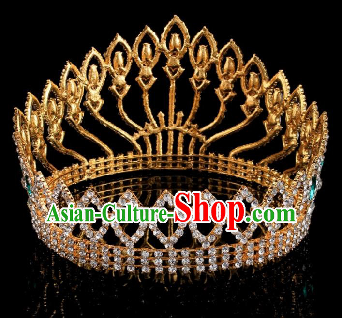 Top Grade Hair Jewelry Accessories Royal Crown Headwear Headdress for Women