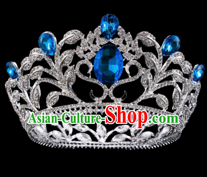 Top Grade Baroque Princess Retro Hair Accessories Bride Crystal Royal Crown for Women