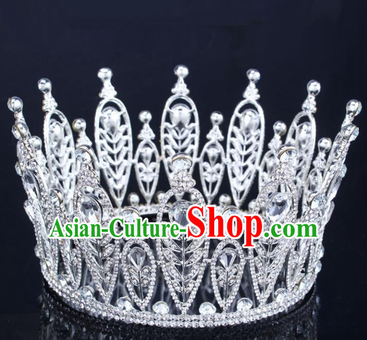 Top Grade Hair Jewelry Accessories Royal Crown Headwear Headdress for Women