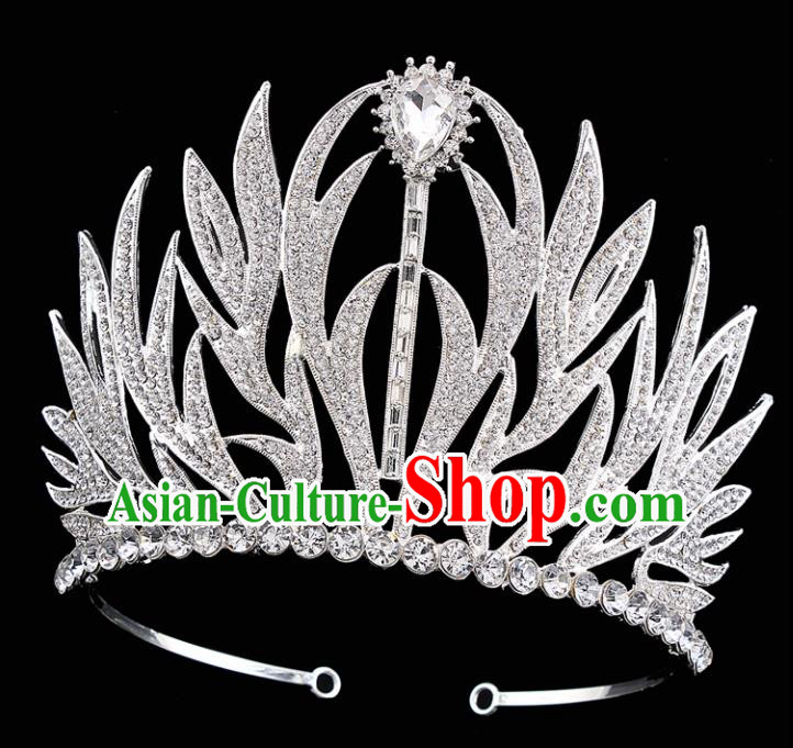 Top Grade Zircon Royal Crown Baroque Princess Retro Wedding Bride Hair Accessories for Women