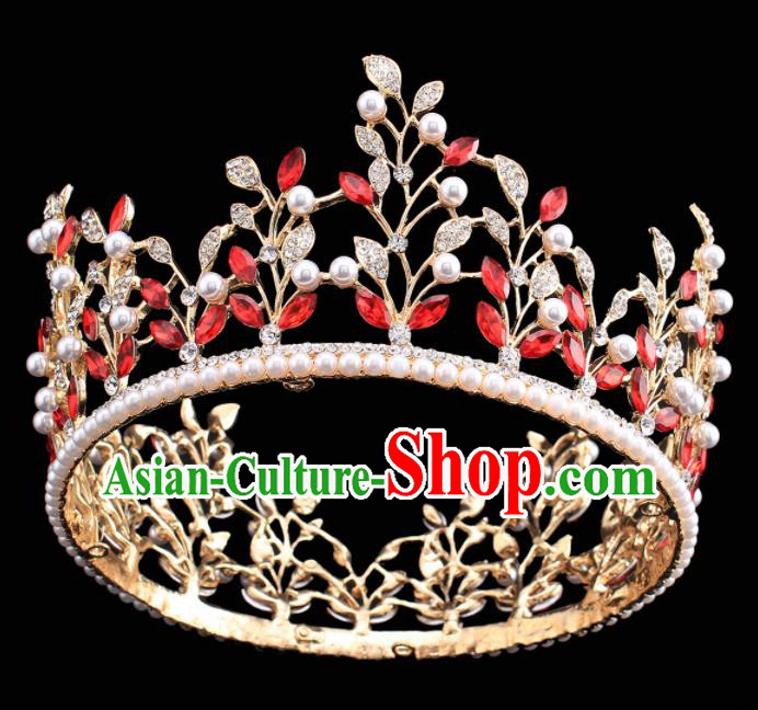 Top Grade Hair Jewelry Accessories Royal Crown Headwear Headdress for Women