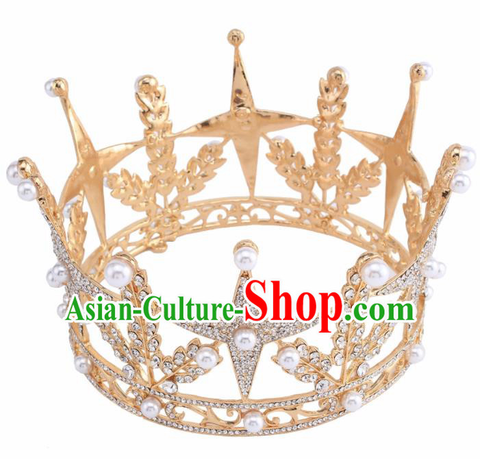 Top Grade Hair Jewelry Accessories Royal Crown Headwear Headdress for Women