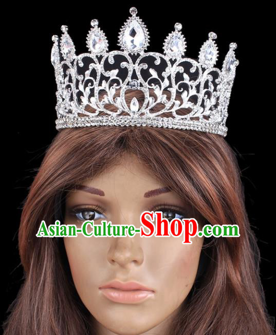 Top Grade Hair Jewelry Accessories Royal Crown Headwear Headdress for Women