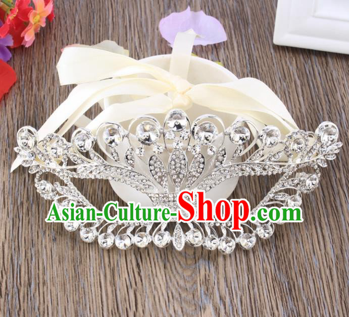 Handmade Halloween Accessories Venice Fancy Ball Cosplay Props Crystal White Masks for Women