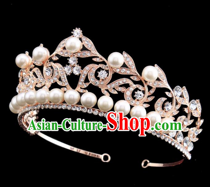 Top Grade Hair Jewelry Accessories Royal Crown Headwear Headdress for Women