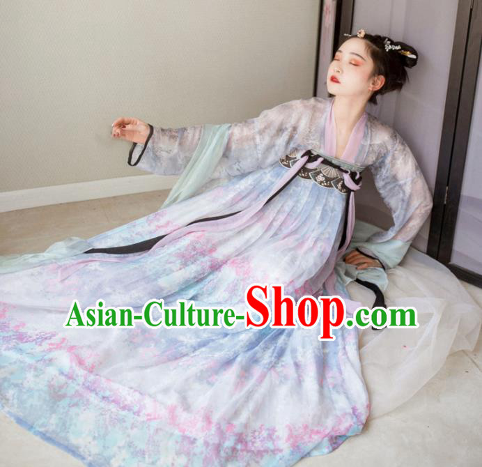 Chinese Ancient Palace Lady Hanfu Han Dynasty Imperial Concubine Queen Embroidered Historical Costumes