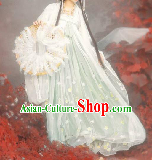 Chinese Ancient Palace Lady Hanfu Han Dynasty Imperial Concubine Queen Embroidered Historical Costumes